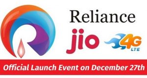 Reliance Jio Services Launch Dec