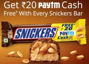 Paytm Snickers Offer
