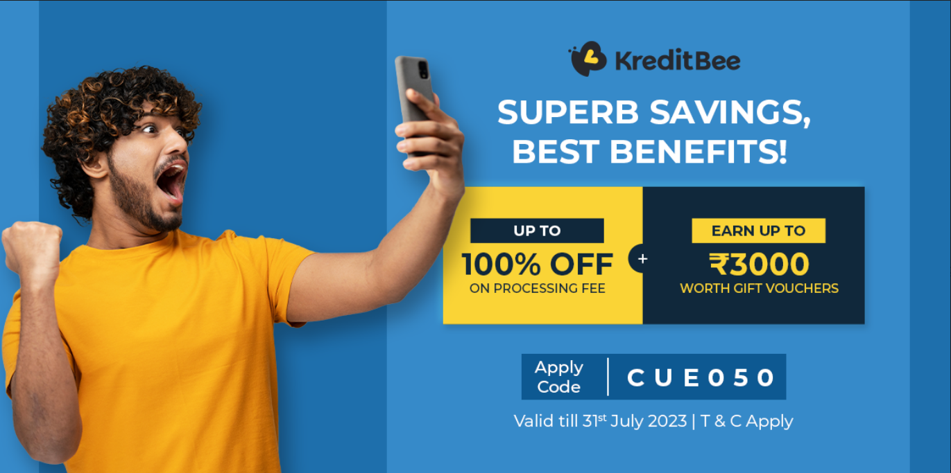 Kreditbee Up to 100 OFF on the Processing Fees