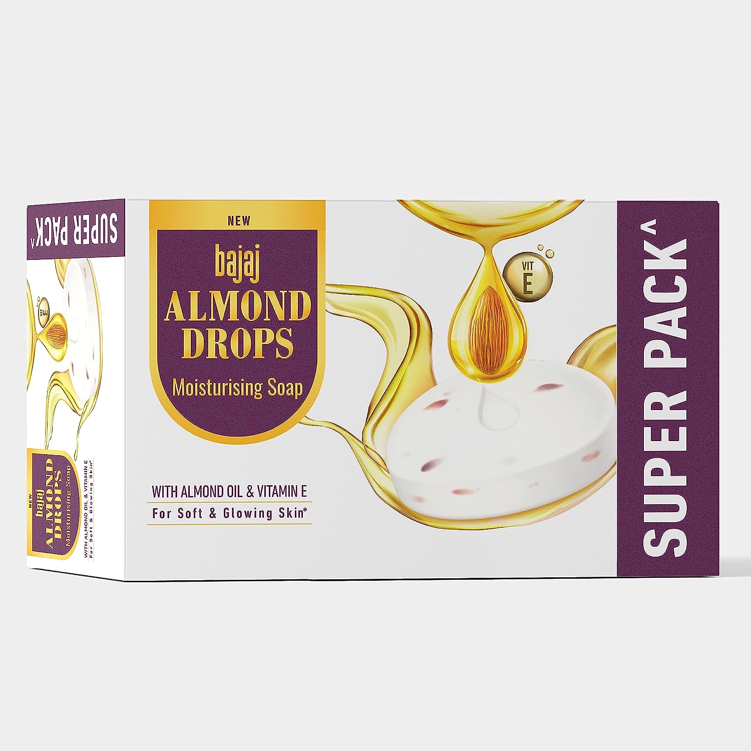 Bajaj Almond Drops Moisturizing Soap 5 X 125g