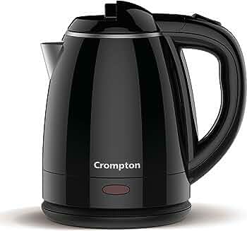 Crompton ActivHot Electric Kettle | 12 Litres | Cool Touch | Black