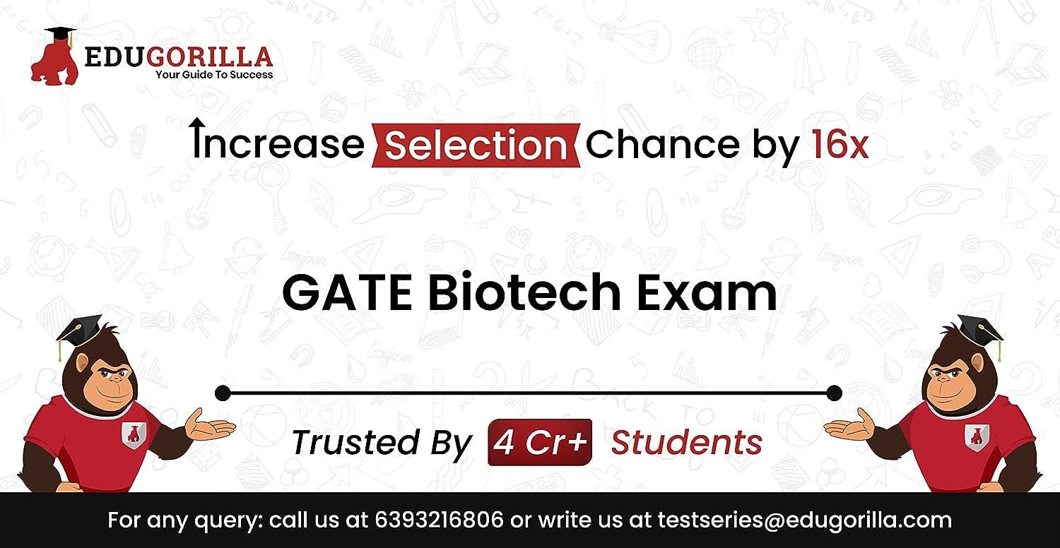 GATE Biotech Exam Mock Test 2020 | Unlimited Online Test Series & Speed Tests | 1 Month Subscription | EduGorilla (Activation Key Card)