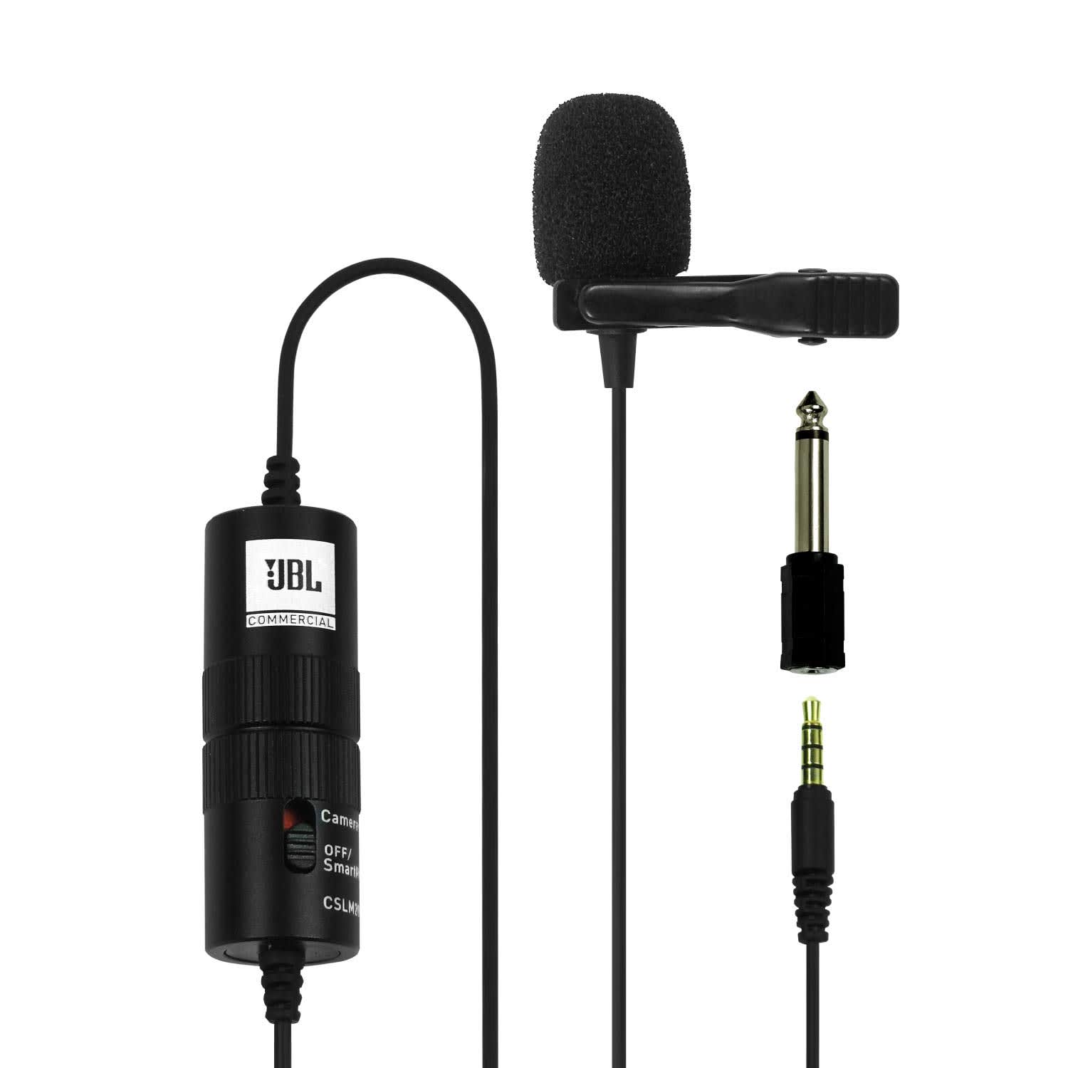 JBL Commercial CSLM20B Auxiliary Omnidirectional Lavalier Microphone