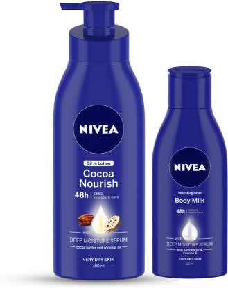 NIVEA Cocoa Nourish and Body Milk Nourishing Lotion  (520 ml)