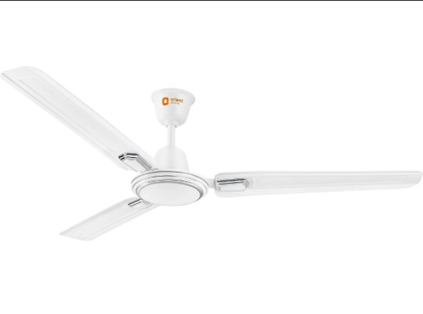 Orient Electric Pacific Air Decor | 1200mm BEE Star Rated Ceiling Fan | Durable & Long-lasting | Strong and Reliable| Aesthetic Look | Warranty (2 years) | (White, Pack of 1)