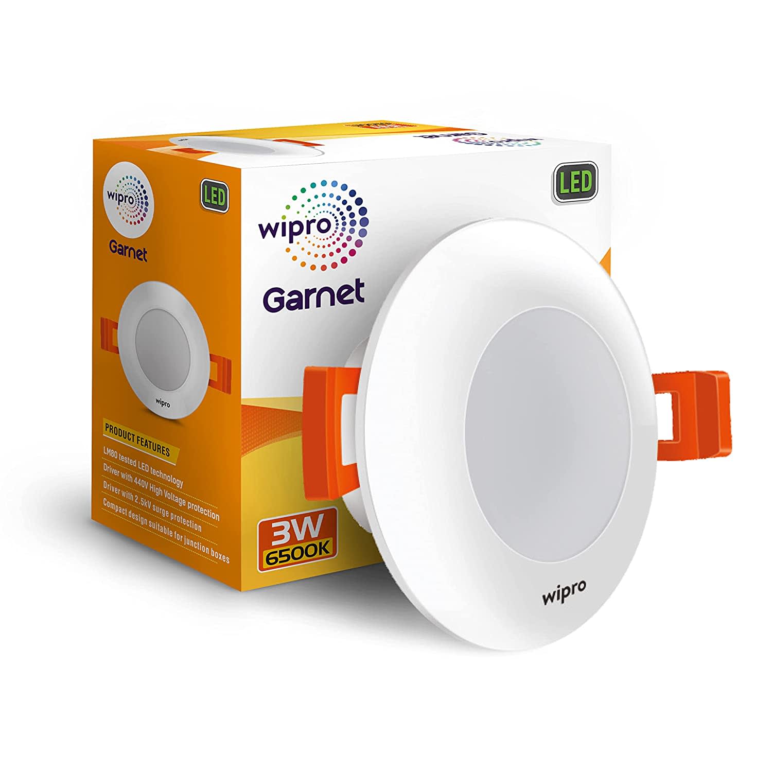 wipro Garnet 3W Mini LED Downlight 6500K