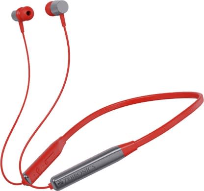 ZEBRONICS Zeb Evolve Bluetooth Headset Metallic Red In the Ear