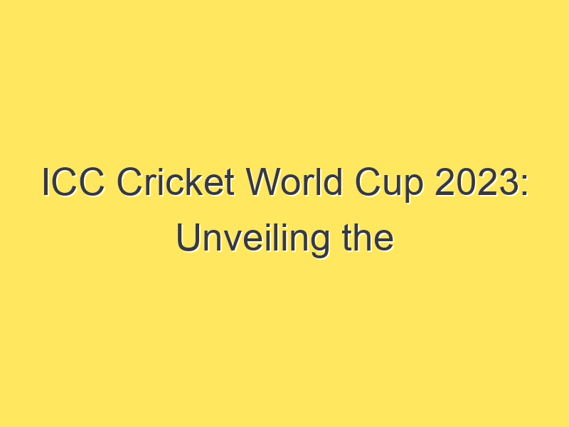 ICC Cricket World Cup 2023: Unveiling the Netherlands Squad