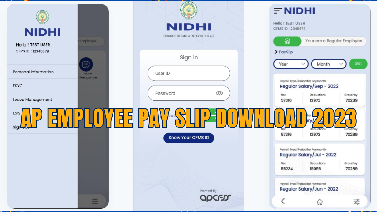 AP Employee Pay Slip Download 2023