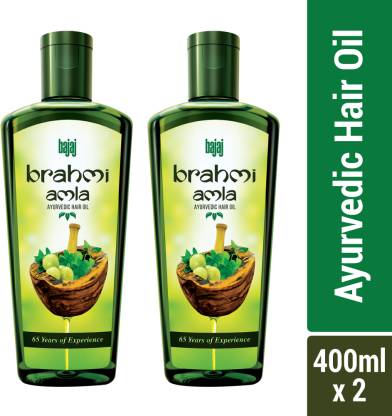 BAJAJ Brahmi Amla Pack of 2 Hair Oil (800 ml)