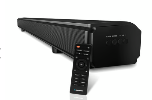 Blaupunkt SBA01 100W Soundbar with Built-In Subwoofer, Optical, Aux-In, USB & Bluetooth (Black)