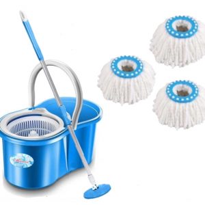 Clean Floor Magic Bucket 2 Absorbers, Wet and Dry Mop Set