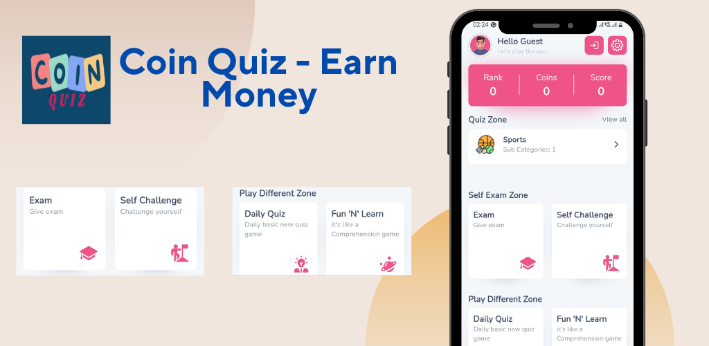 Coin Quiz - Earn Money App