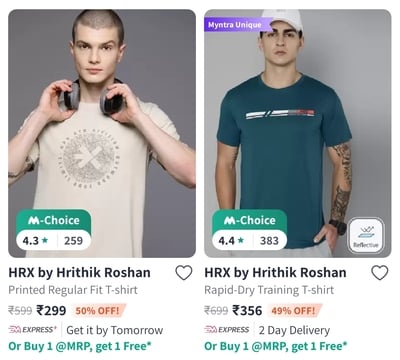 Myntra Buy 1 Get 1 Free Offer Screenshot 2