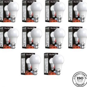 Sturlite 10 W Standard B22 D LED Bulb  (White, Pack of 10)