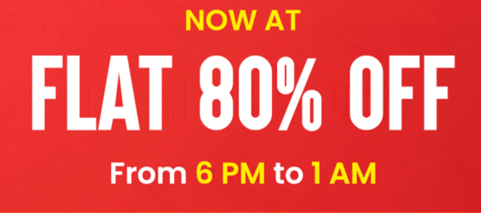 Zivame Flash Sale: Flat 80% Off (Till 1 AM)