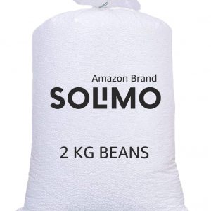 Amazon Brand - Solimo Beans Refill Pack Fillers for Bean Bag 2kg - White