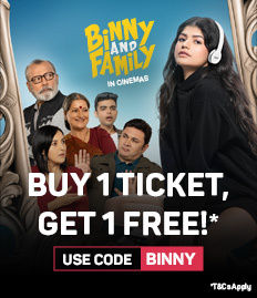 BookMyShow - Binny and Family BOGO Offer