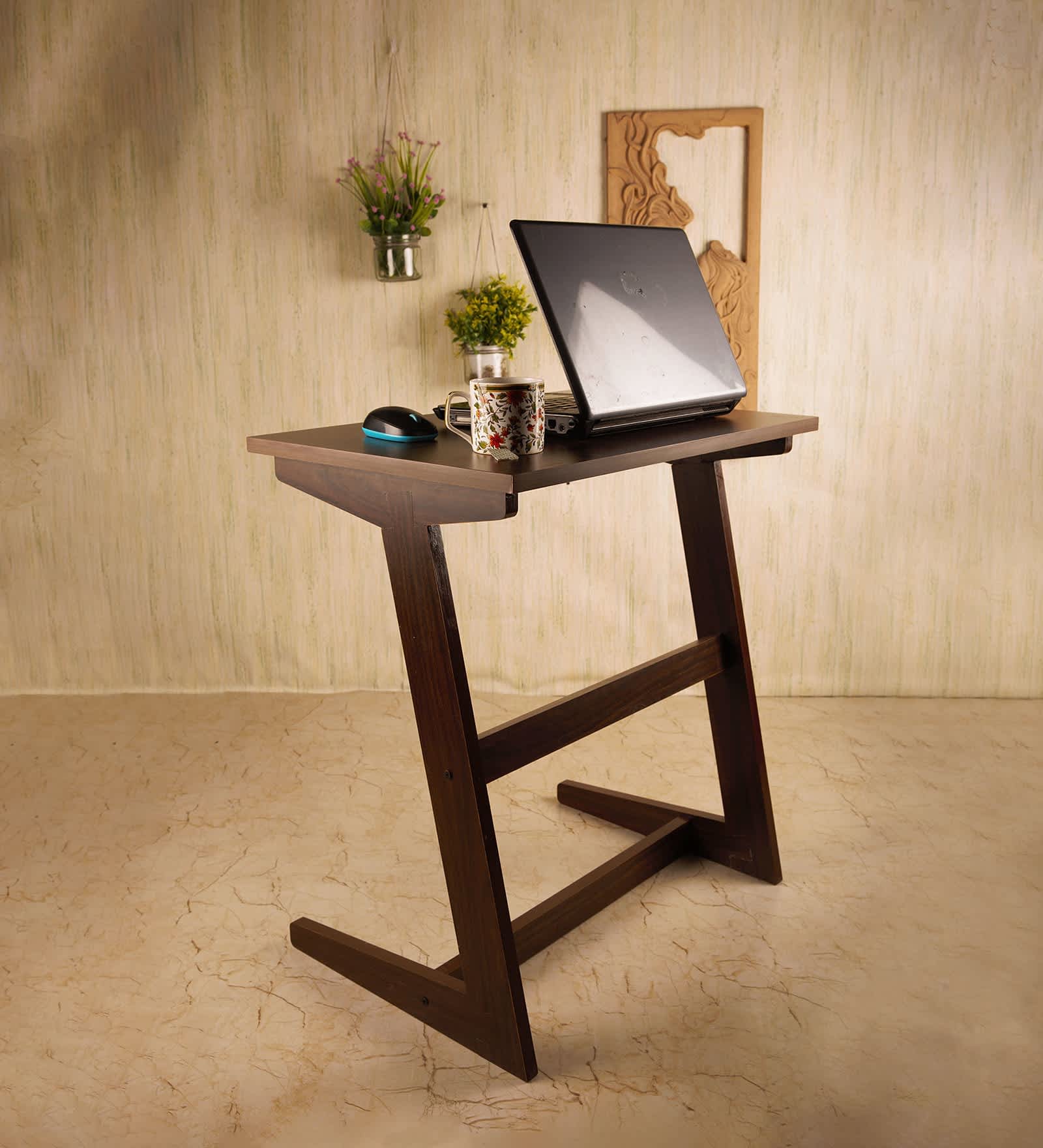 Cosmo Writing Table in Walnut Finish