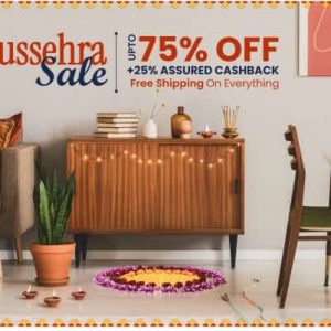 Pepperfry - Dussehra Sale | Upto 75% off + 25% assured cashback + Bank offers