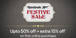 Reebok - Festive Sale | Upto 50% off + Extra 15% off