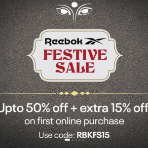 Reebok - Festive Sale | Upto 50% off + Extra 15% off