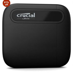 Crucial X6 1TB Portable SSD Up to 800MB/s USB 3.2 External Solid State Drive, USB-C - CT1000X6SSD9