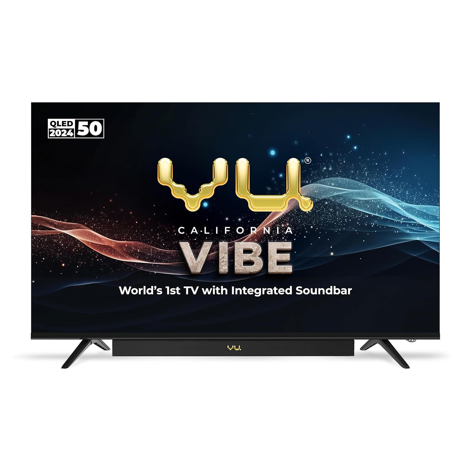 Vu 126cm (50 inches) Vibe Series QLED Google TV 50VIBE24 (Black)