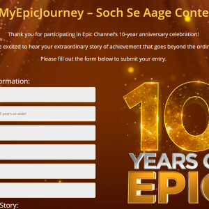 My Epic Journey Soch Se Aage Contest 2024 and Win Gold Coins!