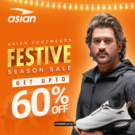 Asian Footwear Festive Season Sale - Get Upto 60% Off